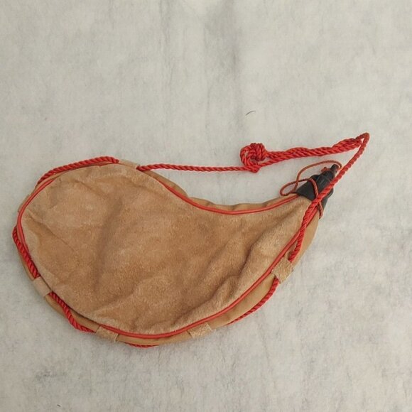 Tan Spanish Leather/Suede Canteen/Bota Bag, - Picture 2 of 4